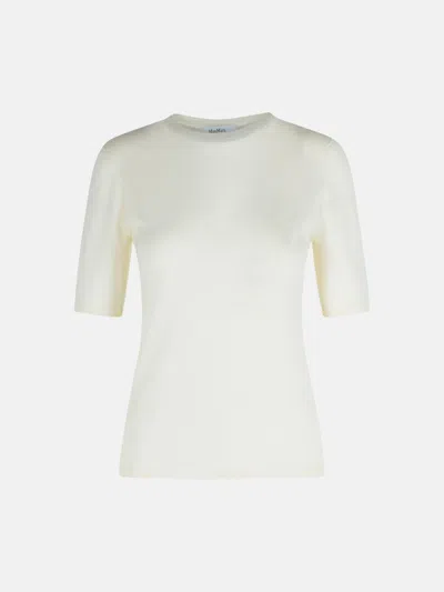 Max Mara 'gerico' White Virgin Wool Sweater