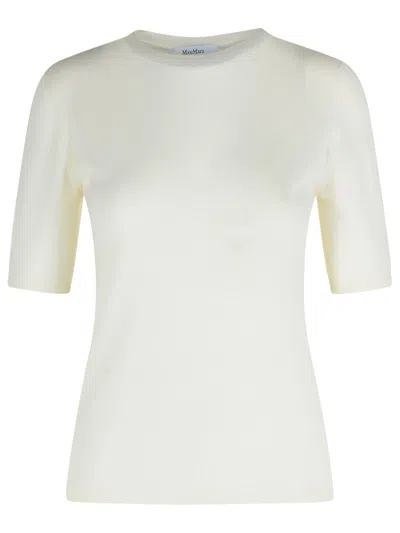 Max Mara Gerico White Virgin Wool Sweater
