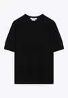Max Mara Gerico Wool Crewneck Top In Black