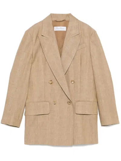 Max Mara Gerla Blazer In Brown
