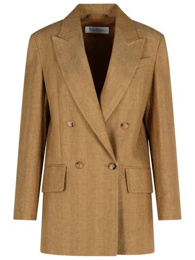 Max Mara Gerla Brown Linen Blazer