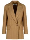 Max Mara Gerla Brown Linen Blazer