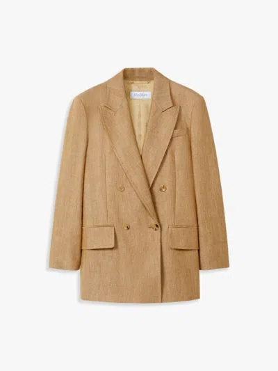 Max Mara Gerla Jacket Tobacco In Brown