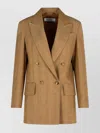 Max Mara 'gerla' Linen Blazer Notched Lapels