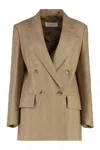 Max Mara Linen Jacket With Lapel Collar And Pockets