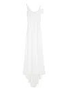 Max Mara Ghiglia Draped Maxi Dress In White
