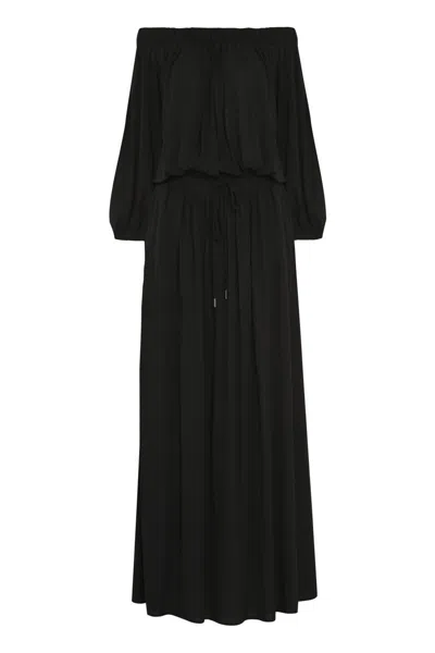 Max Mara Ghiglia Stretch Viscose Dress In Black
