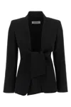 Max Mara Tailored Suit With Long Sleeves And Notched Lapel In Black