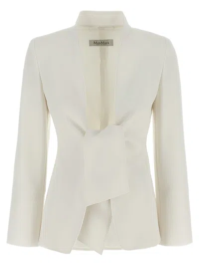 Max Mara Ghiotto Blazer In White
