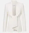 Max Mara Ghiotto Open-front Blazer With Knotted Sashes In White