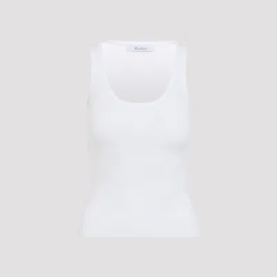 Max Mara Ghiro Knit Tank Top In White