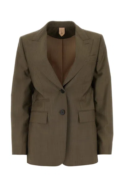 MAX MARA GIACCA APICE IN MISTO LANA FANGO DONNA