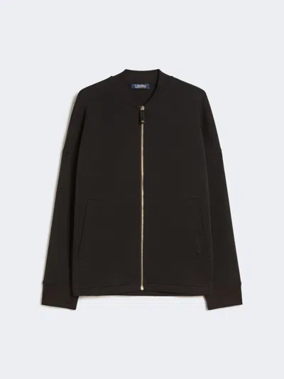 Max Mara Giacca In Jersey Scuba In Black