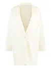 Max Mara Orlaya Virgin Wool Oversized Tailored Jacket In White