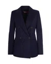 Max Mara Navy Albero Blazer In Blue