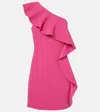 Max Mara One-shoulder Ruffled Dress In Pink
