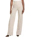Max Mara Wide-leg Cotton Trousers In Beige