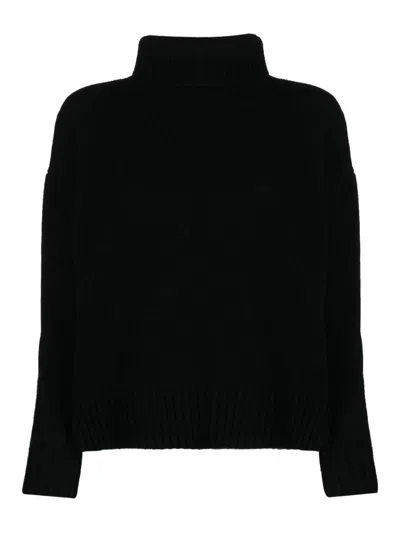 MAX MARA SUÉTER CUELLO REDONDO - NEGRO