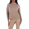 Max Mara Merino Wool-blend Turtleneck Sweater In Brown