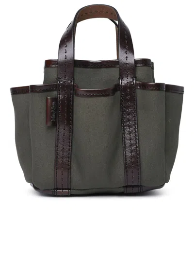 Max Mara "giardiniera Mini" Handbag In Green