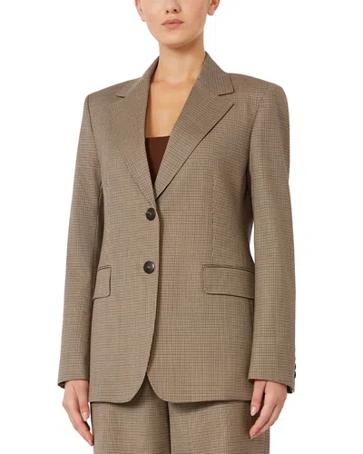 Max Mara Gigante Blazer In Brown