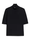 Max Mara Gigi Wool Yarn Polo-neck Sweater In Blue