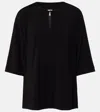 Max Mara Giglio Keyhole Oversized Top In Black