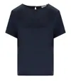Max Mara Gilbert Blue Blouse In Blue