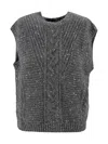 Max Mara Gilet In Gray