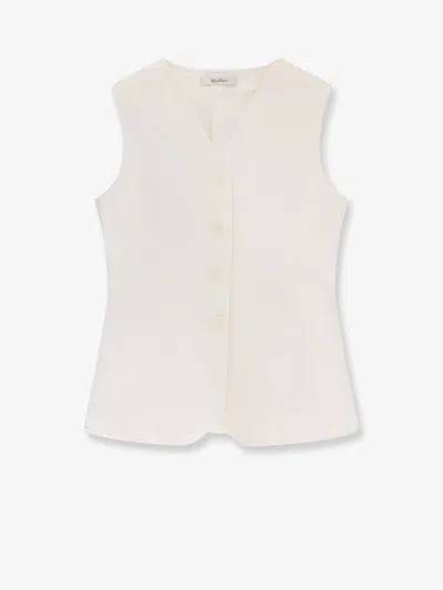 Max Mara Fornovo Viscose Vest In Pink