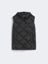Max Mara Gilet In Water-repellent Tech Fabric In Black