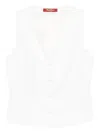 Max Mara Studio Waistcoats In White