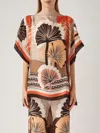 Max Mara Beachwear Ginepro Multicolor Blouse In Fantasia