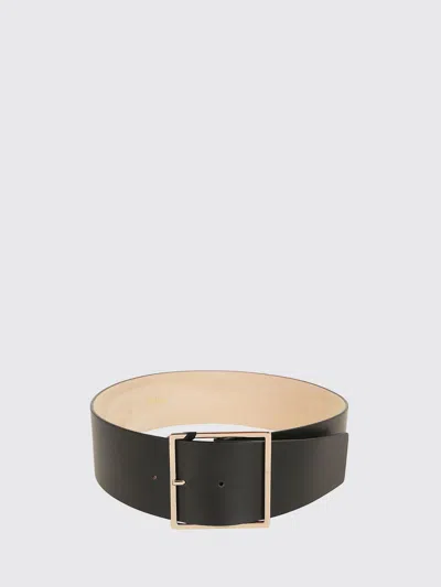 Max Mara Ginnico Leather Belt In Black