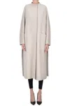 Max Mara Gioioisa Cashmere Coat In Gray
