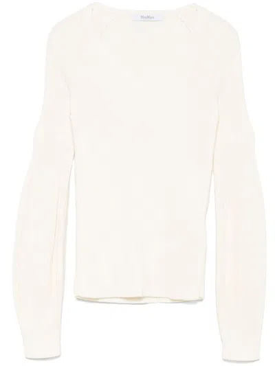 MAX MARA WHITE GIOIOSA SWEATER