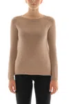 Max Mara Giorgio Sweater In Camel Cashmere In Brown