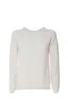 Max Mara Giose Sweater In White Cashmere In White