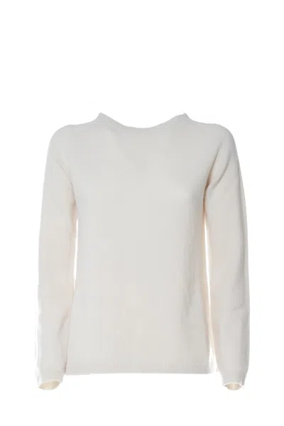 Max Mara Giose Sweater In White Cashmere
