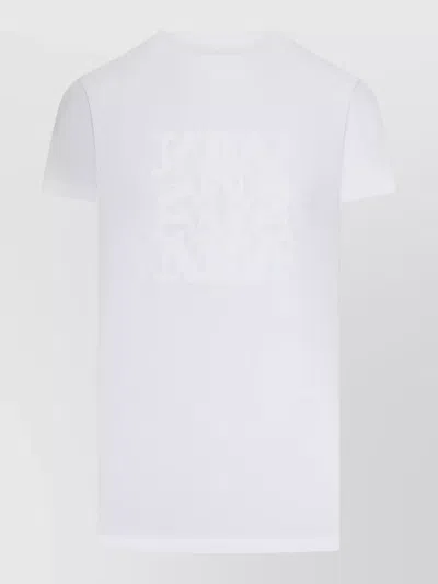 Max Mara Giova Graphic Print Crew Neck Top In White