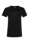Max Mara Embellished Round Neck Top With Graphic Detail In Black