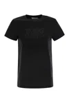 Max Mara Embellished Round Neck Top With Graphic Detail In Black