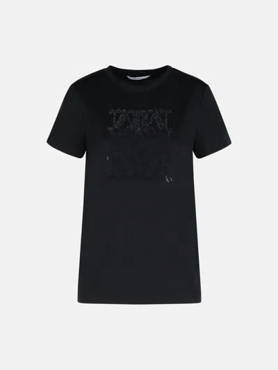 Max Mara 'giovane' Black Cotton T-shirt