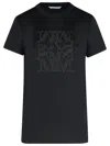 Max Mara Embellished Round Neck Top With Graphic Detail In Multi