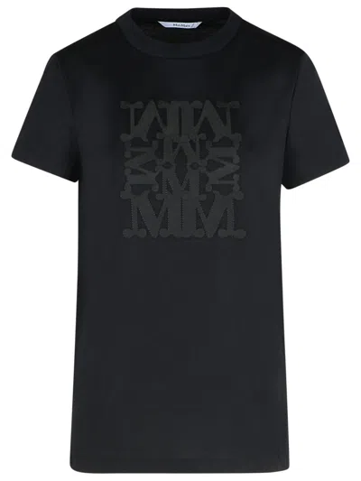 MAX MARA MAX MARA 'GIOVANE' BLACK COTTON T-SHIRT WOMEN