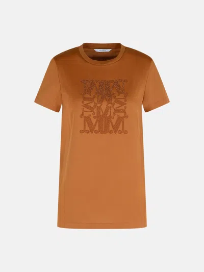 Max Mara 'giovane' Brown Cotton T-shirt