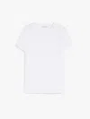 Max Mara Maxmara Taverna Logo T-shirt White In Gray