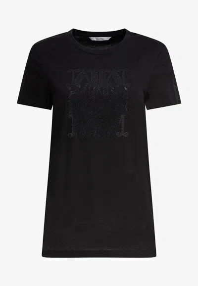 Max Mara Giovane Maxmarabesque Jersey T-shirt In Black