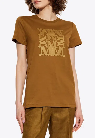 Max Mara Giovane Maxmarabesque T-shirt In Brown