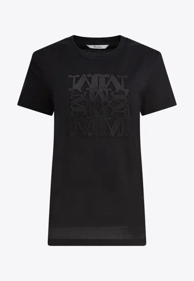 Max Mara Giovane Maxmarabesque T-shirt In Black